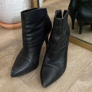 Tahari black ankle boot